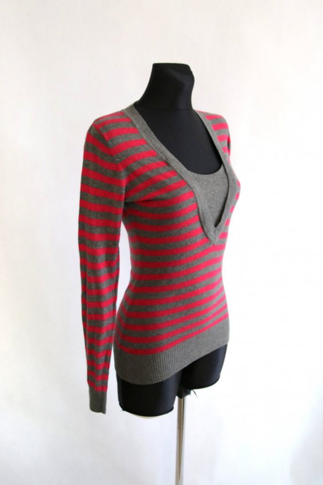 sweter 100 % cotton roz s/m