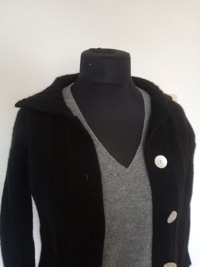 Sweter kardigan wełna angora L Biaggini
