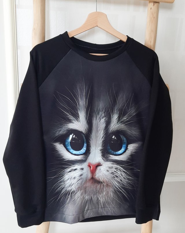 Bluza z printem kota