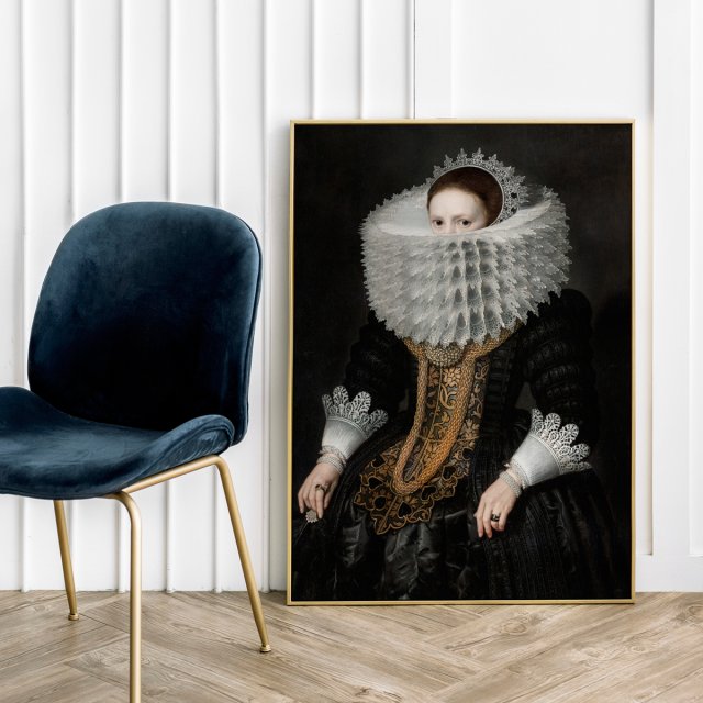 Plakat Obraz Nieśmiała Lady 50x70 cm B2