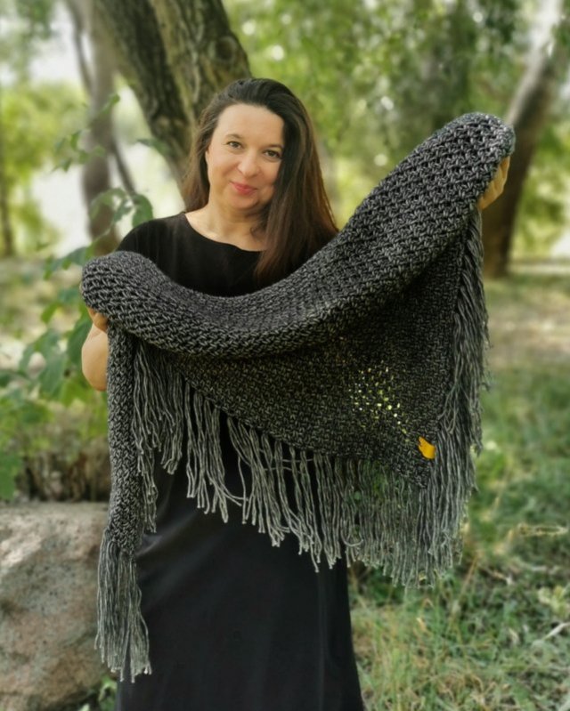 Chusta bawełna merino COSY grafit