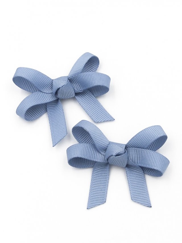 Spinki do włosów Loop Bows Blue Little Flowers French Blue