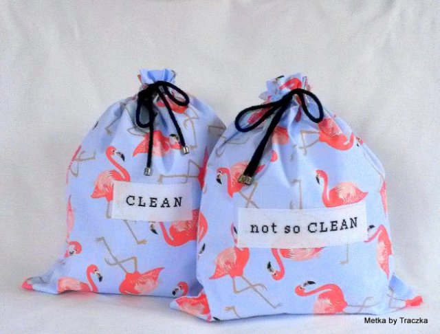 Pink Flamingos - underwear travel bags