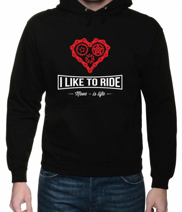 Bluza z kapturem, I like to ride