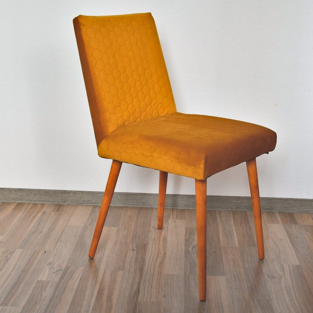 Krzesło tapicerowane typ 200-244, Słupskie Fabryki Mebli, Polska lata 70.