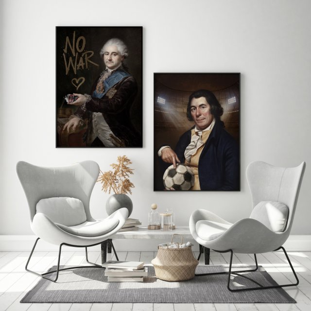 Zestaw Sztuka znane plakaty  - format 50x70 cm