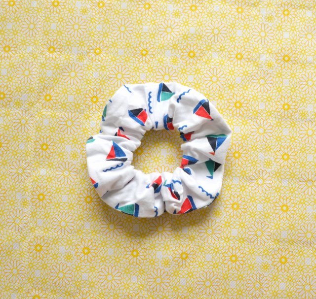 Gumka scrunchie Łódki