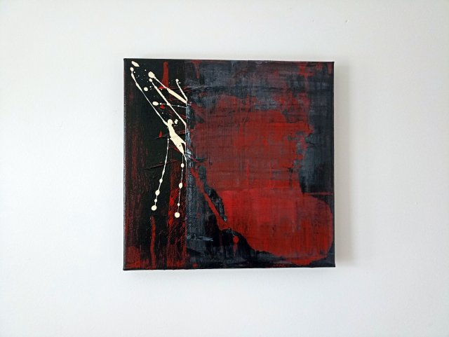 "LOVE" obraz ścienny akryl na płótnie 30X30 cm
