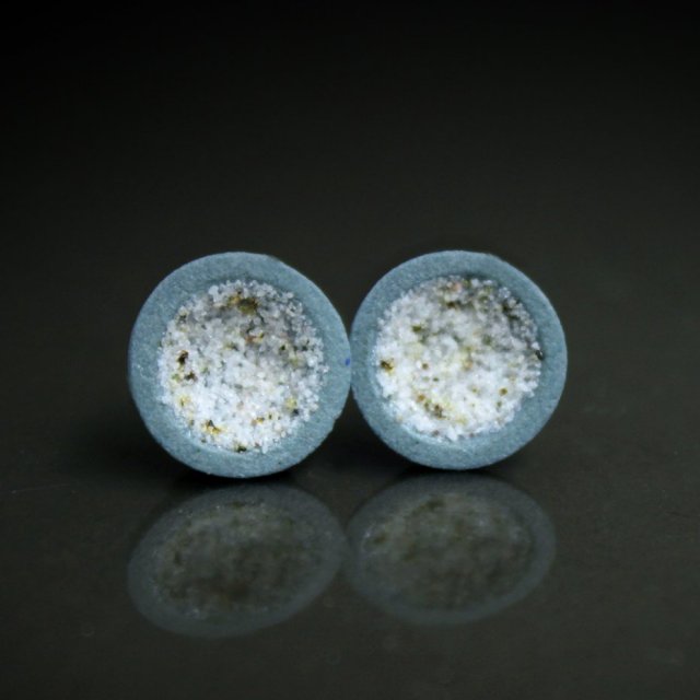 BALTIC 10mm/stal chirurgiczna/ kolczyki ceramiczne UNIKAT