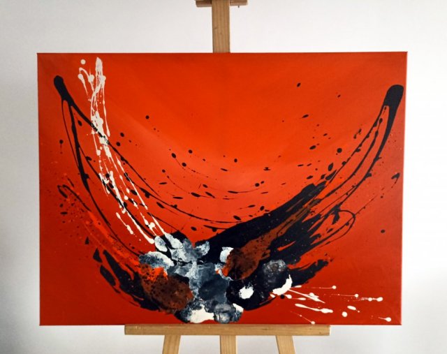 "THE WINGS OF HOPE" obraz ścienny akryl na płótnie 60x80 cm