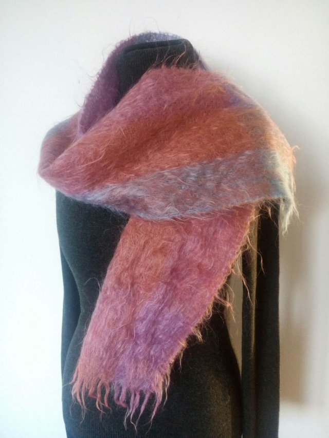 Szalik vintage mohair