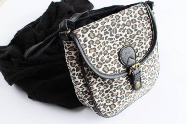torba na ramię panterka leopard print torebka