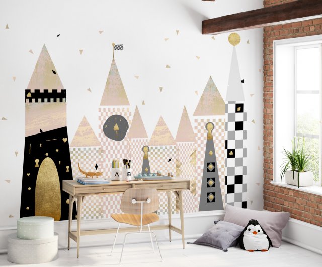 Tapeta dla dzieci Mural Pink WONDERLAND