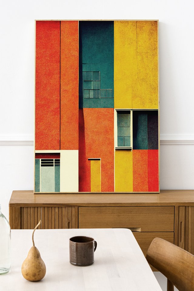 Plakat Kolorowa Abstrakcja - format 50x70 cm