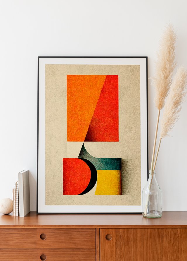 Plakat Kolorowa Abstrakcja - format 30x40 cm