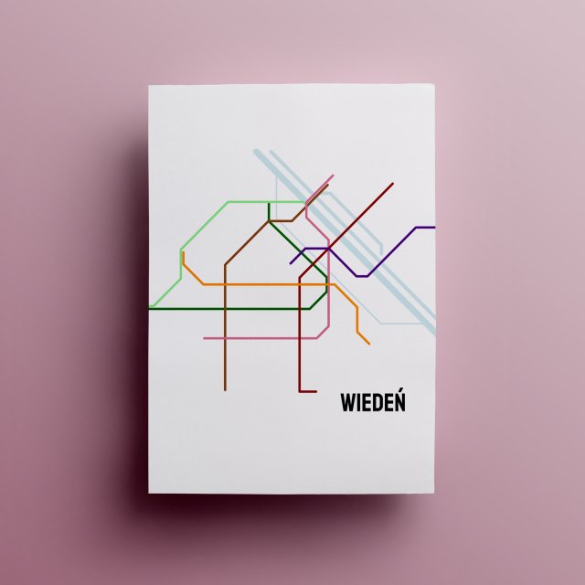 City Poster Series | Plakat Wiedeń Metro A3