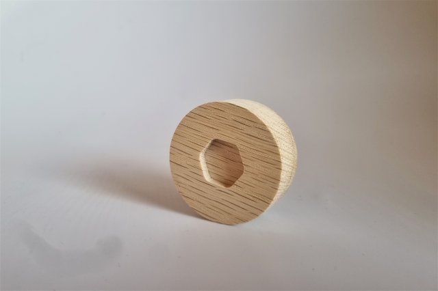 Gałki do mebli z drewna, drewniane śrubki, wzór 7
