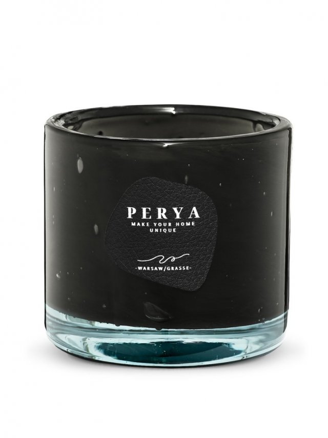Drzewo sandałowe, Cedr & Piżmo - Świeca Zapachowa ONYX - Eco Szkło Premium
