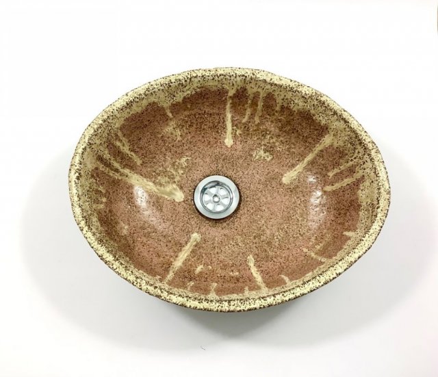 Ceramiczna umywalka "Pudrowy róż"