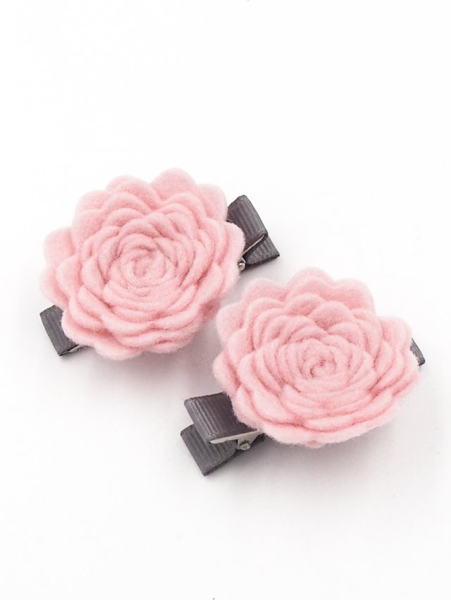 Spinki do włosów Roses pink