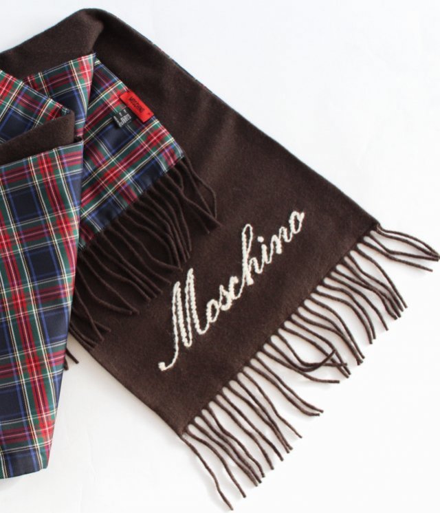 MOSCHINO silk wool exclusive scarf