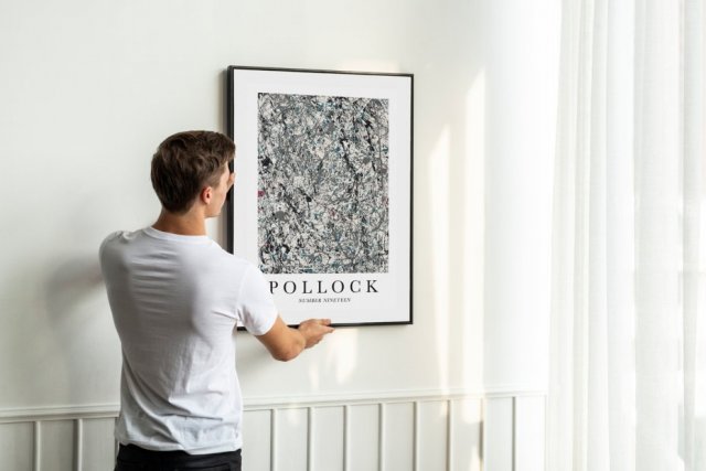 Plakat Pollock Number Ninenteen - format 40x50 cm