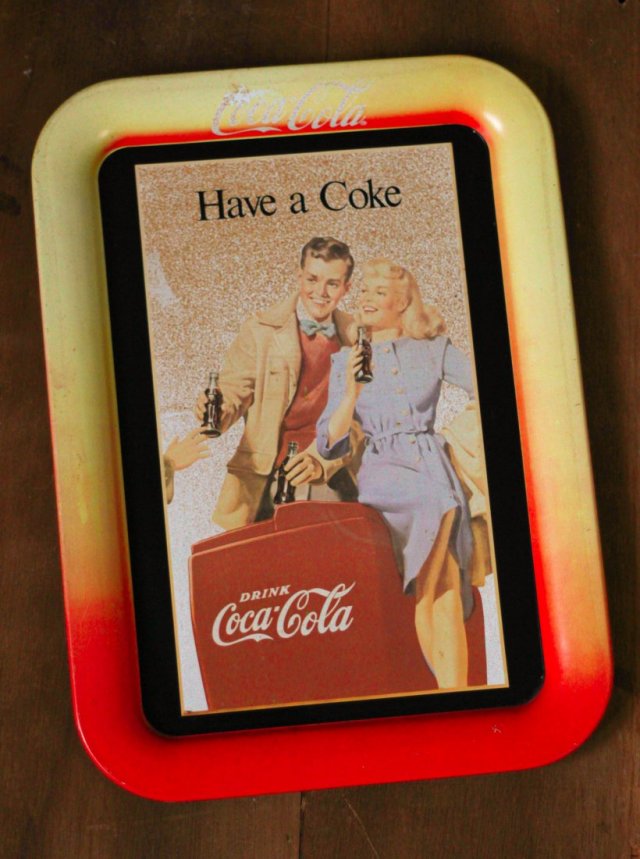 Metalowa taca Coca Cola