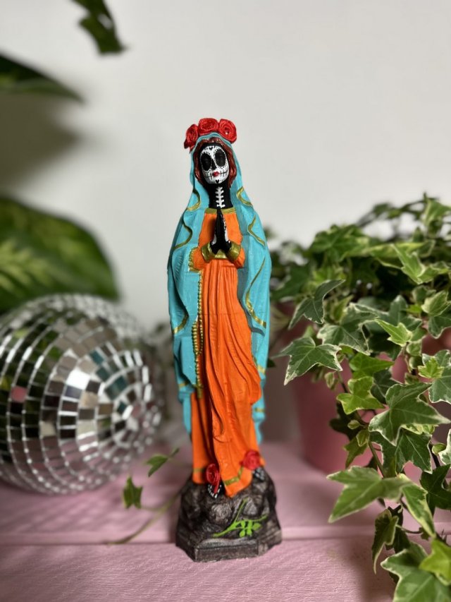 Matka Boska Meksykańska Santa Muerte Orange L
