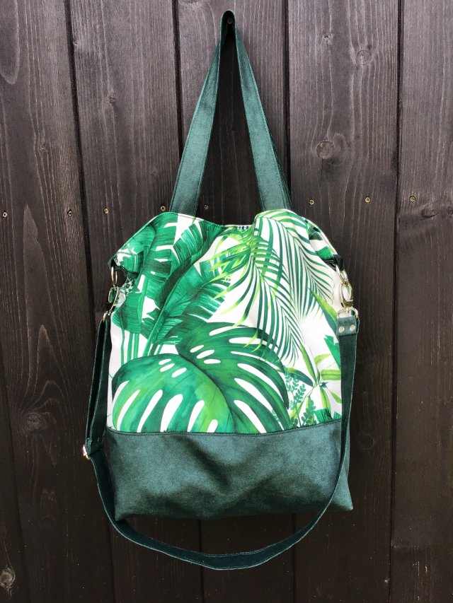 Torba hobo XXL - print dżungla