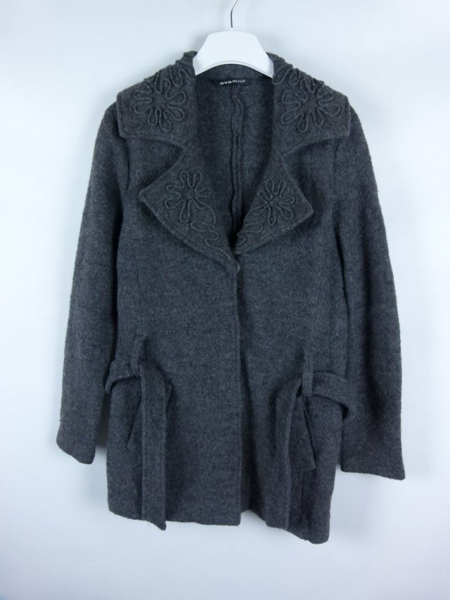 Avellini kurtka wool z paskiem / M