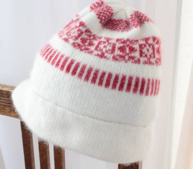 angora CZAPKA vintage ciepła