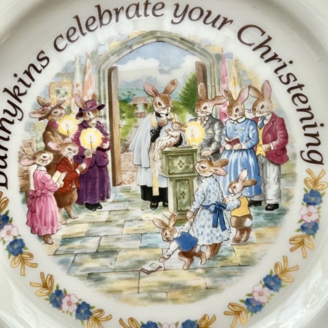 Z króliczych opowieści ❤ ROYAL DOULTON - Bunnykins ❤ Talerz  ❤