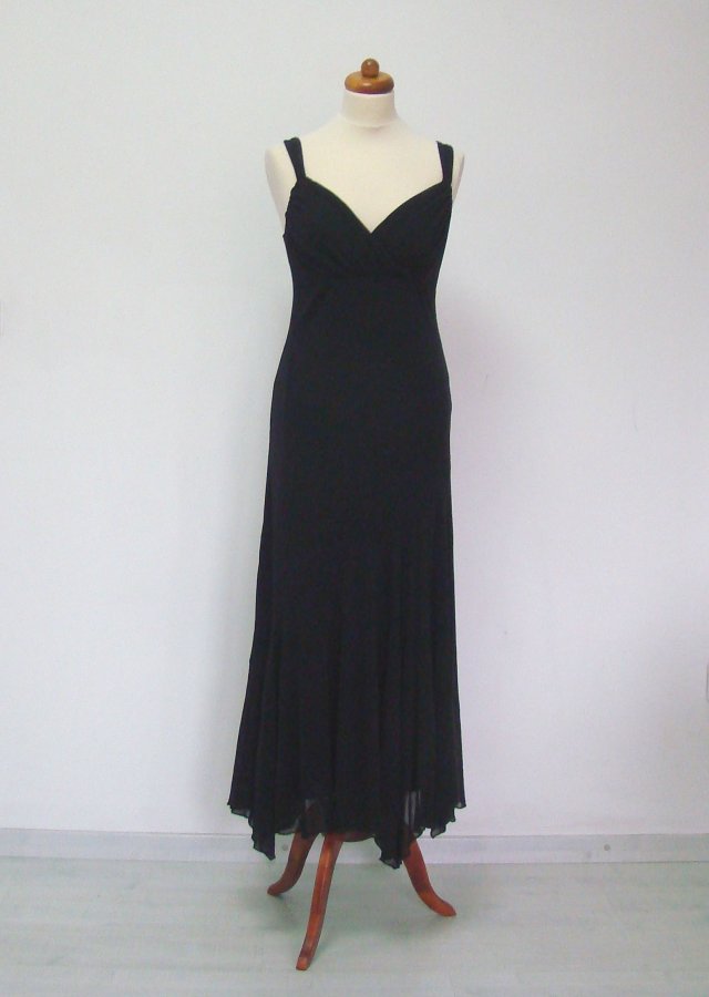 PER UNA* czarna elegancka sukienka L