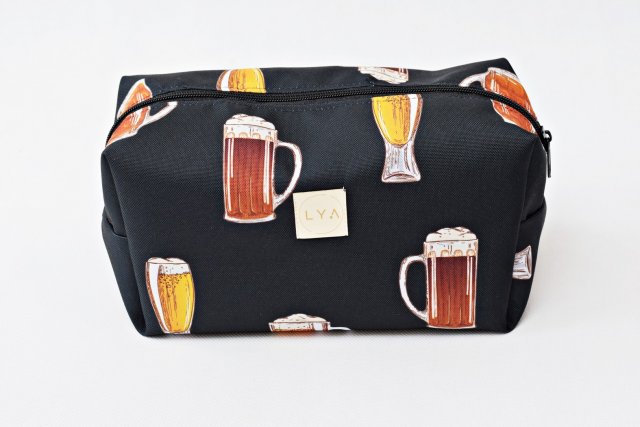 Kosmetyczka męska, duża męska kosmetyczka podróżna, kosmetyczka kuferek, saszetka etui organizer piwa