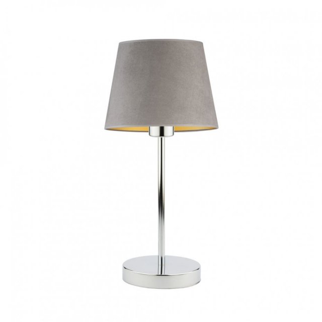Lampka nocna LED do czytania w łóżku z welurowym abażurem SIENA WELUR