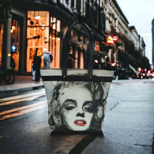 Torebka damska na zamek  Usta Marilyn Monroe