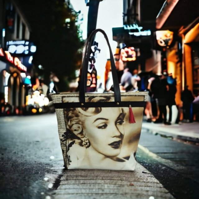 Torebka damska na zamek  Marilyn Monroe z okładki
