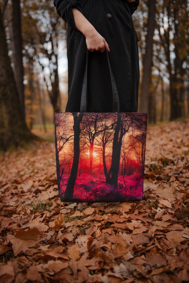 Duża torba typu shopper POLANA O ZACHODZIE SŁOŃCA