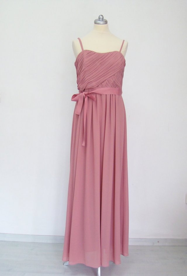 M&S* szyfonowa sukienka pudrowy róż XL