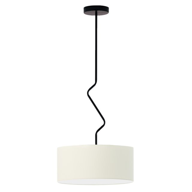 Lampa wisząca LOZANNA abażur walec do salonu E27