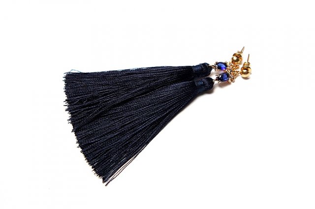Boho /navy/vol. 6 - kolczyki