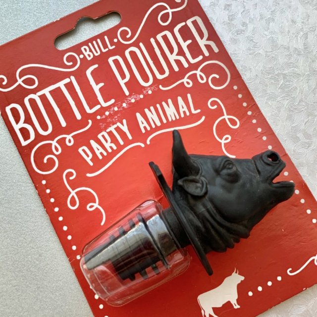 Bull Bottle Pourer - Nalewak do alkoholu, oliwy, dresingu itp.  ❀ڿڰۣ❀ NOWY