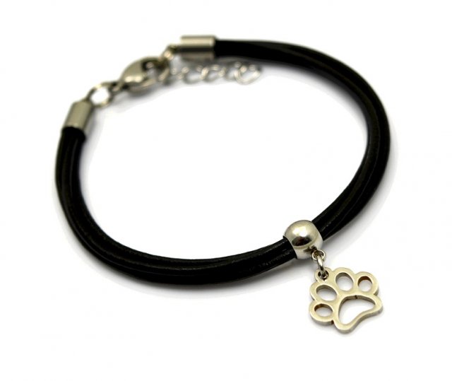bransoletka (rzemienie i stal szlachetna) PREEMI ANIMALLO black