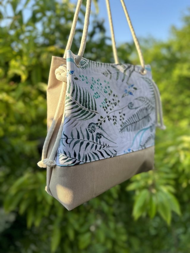 Torebka bucket bag na lato - worek wzory letnie