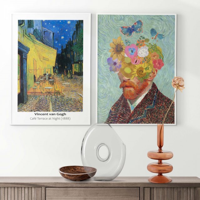 ZESTAW PLAKATÓW 2cz 40x50 cm  Van Gogh w nowej odsłonie