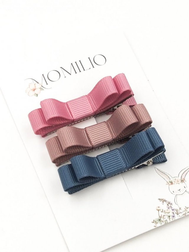 Spinki do włosów kokardki Basic Bow Emma