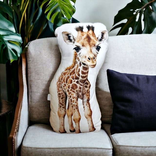 Poduszka żyrafka ozdobna poduszka z żyrafką maskotka żyrafa przytulanka z żyrafą poduszka do salonu dla dziecka żyrafka