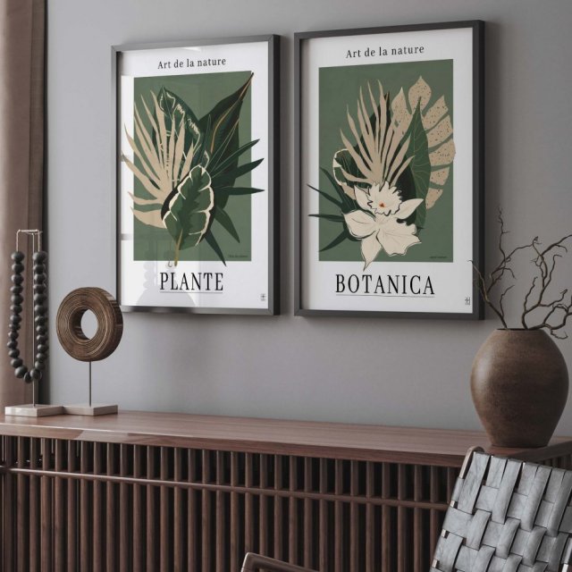 Zestaw plakatów botanicznych - 40x50 cm