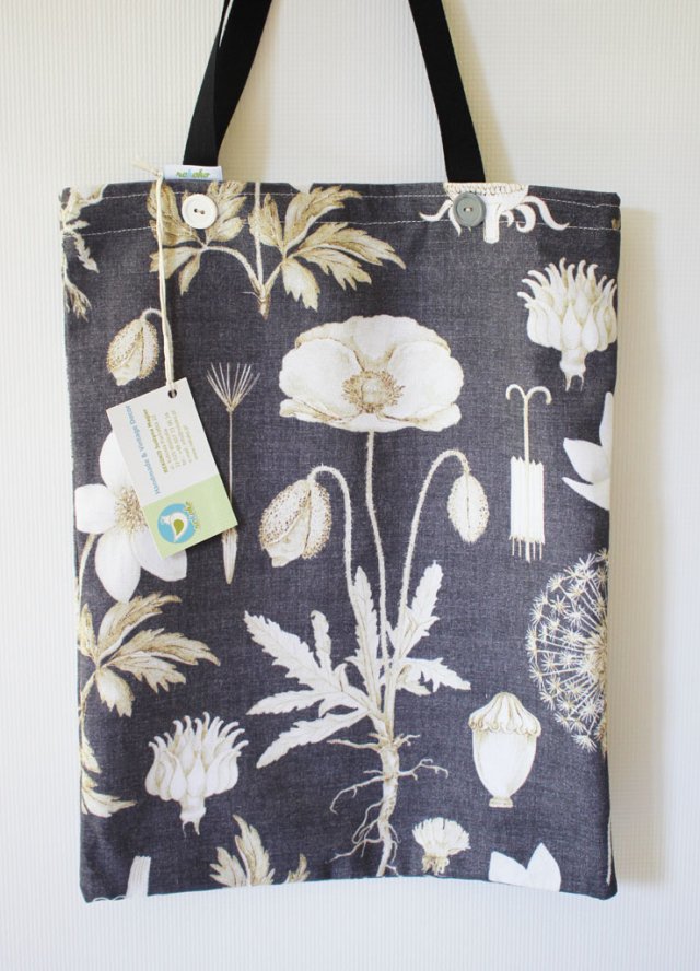 Torba na ramię, eco bag Botanica Kwiaty.