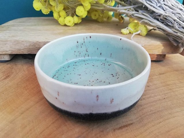 CERAMICZNA MISECZKA NA ŻYWNOŚĆ BIŻUTERIĘ OBRĄCZKI KADZIDŁA kamionkowe naczynia 100% HAND-MADE podstawka pod świecę GAIA-CERAMIKA
